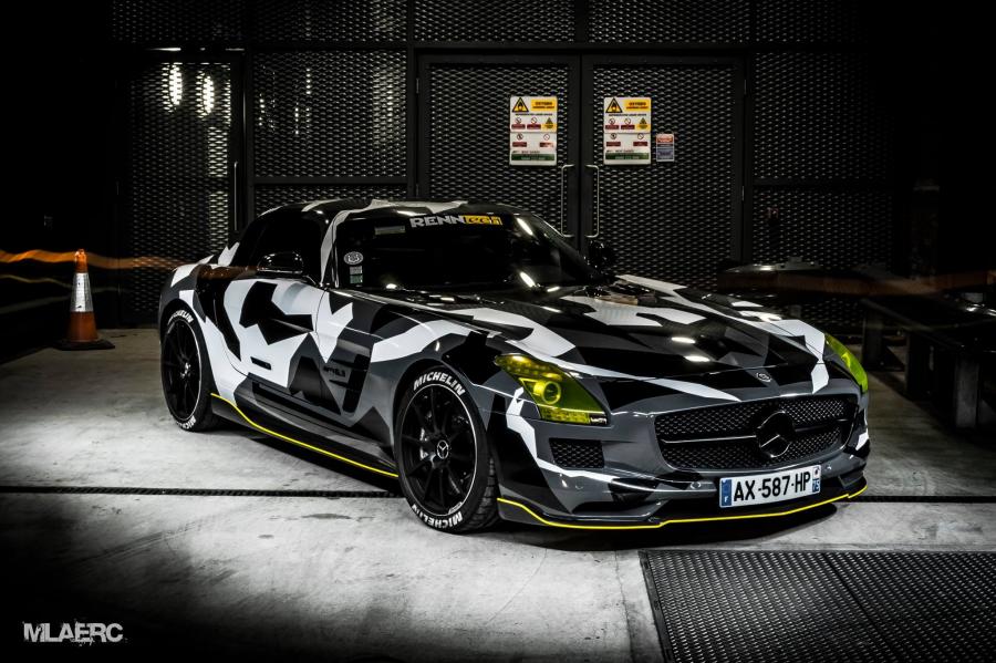 Mercedes-Benz SLS AMG 510 LB-FT Arctic Camo Wrap by RENNtech '2016